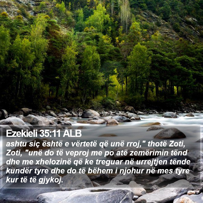 Ezekieli 35:11 ALB Bible Study