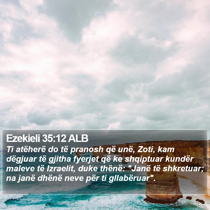 Ezekieli 35:12 ALB Bible Study