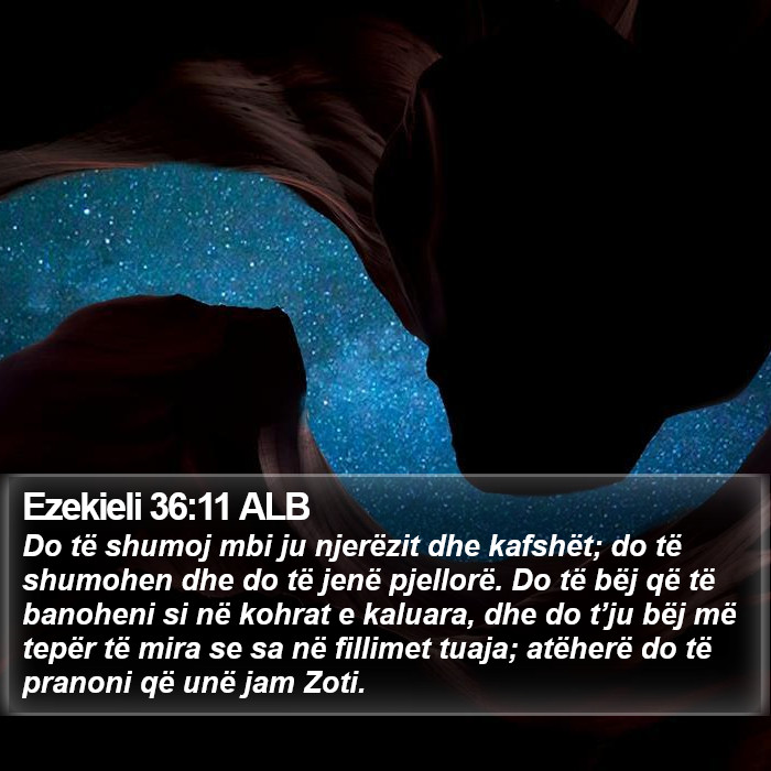 Ezekieli 36:11 ALB Bible Study