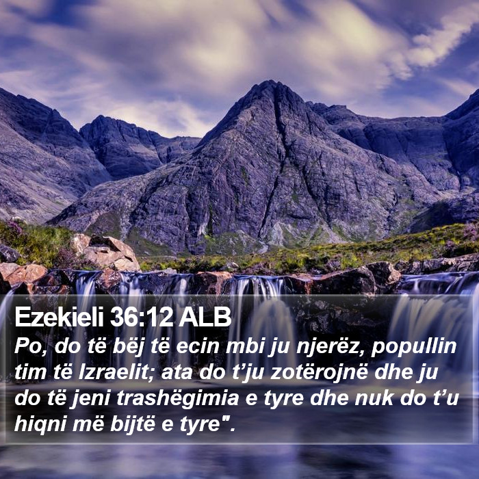 Ezekieli 36:12 ALB Bible Study