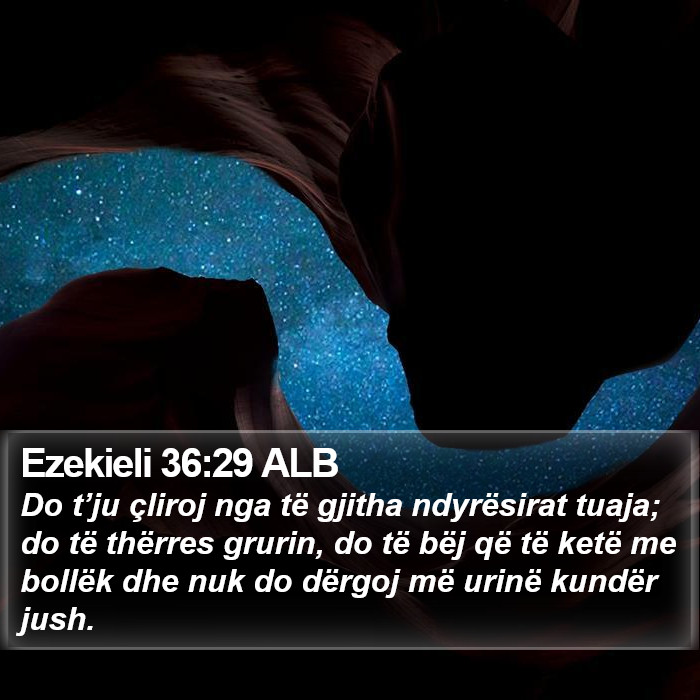Ezekieli 36:29 ALB Bible Study