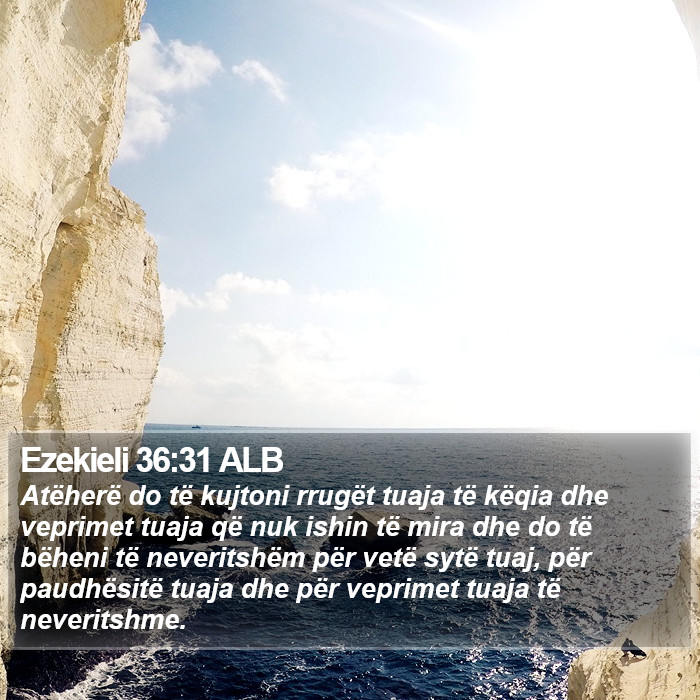 Ezekieli 36:31 ALB Bible Study