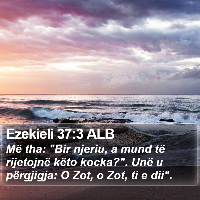 Ezekieli 37:3 ALB Bible Study