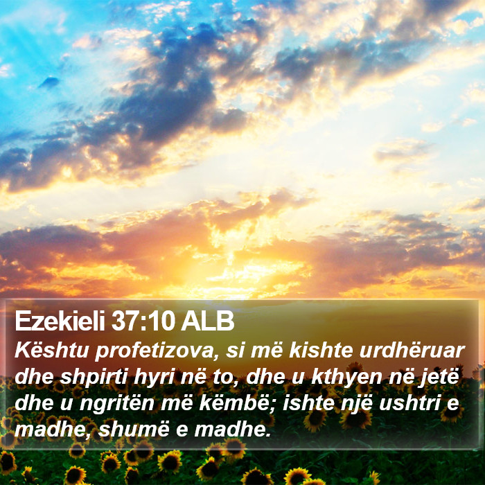 Ezekieli 37:10 ALB Bible Study
