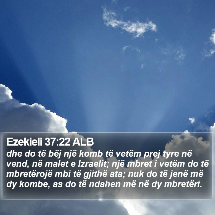 Ezekieli 37:22 ALB Bible Study