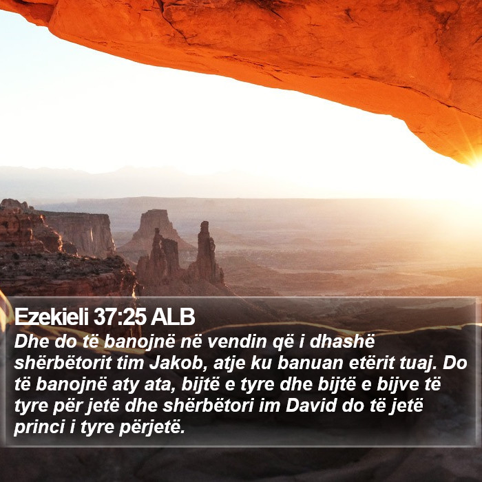 Ezekieli 37:25 ALB Bible Study