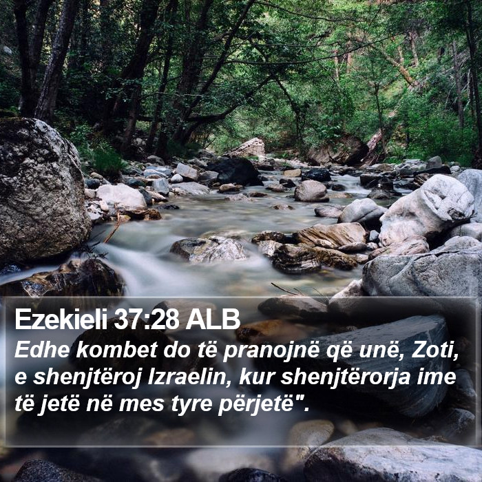 Ezekieli 37:28 ALB Bible Study