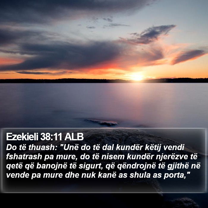 Ezekieli 38:11 ALB Bible Study