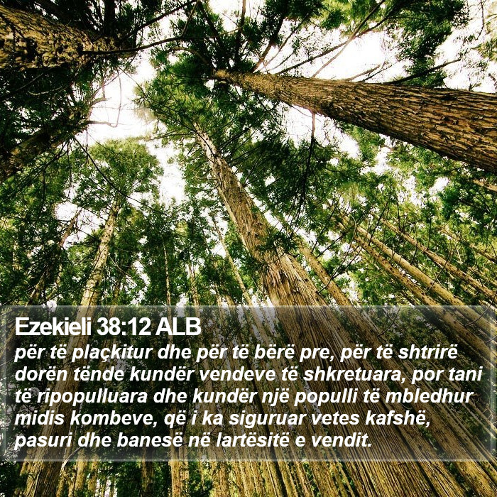 Ezekieli 38:12 ALB Bible Study