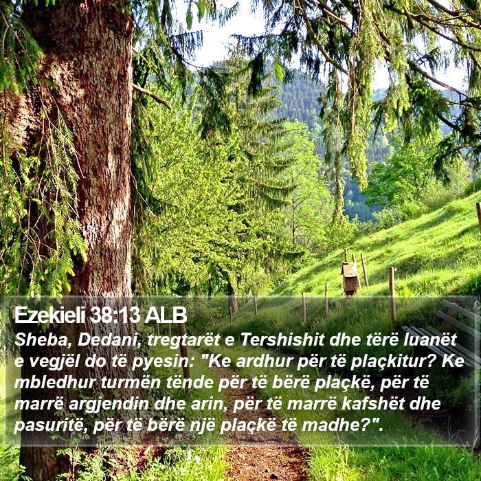Ezekieli 38:13 ALB Bible Study