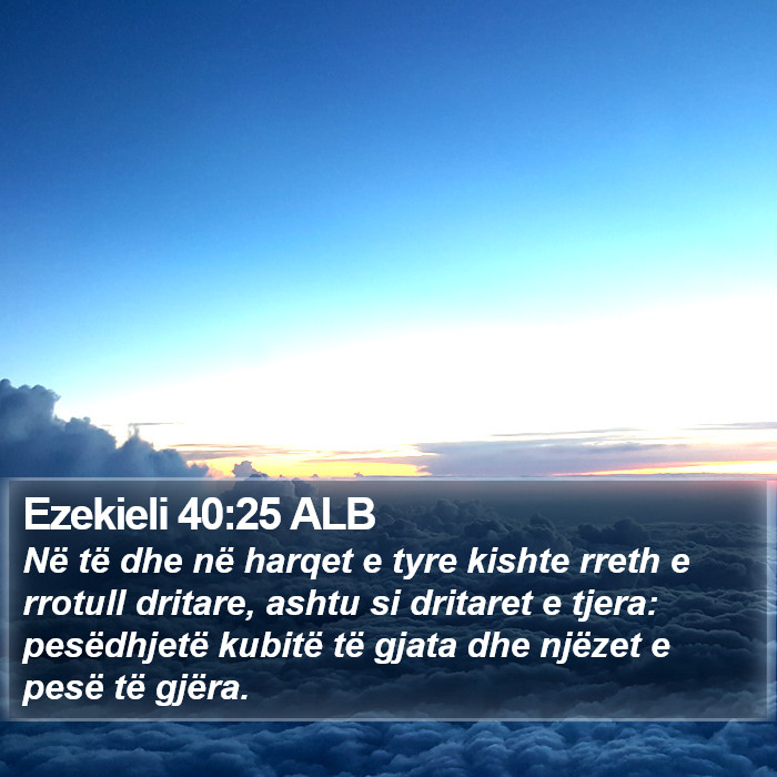 Ezekieli 40:25 ALB Bible Study