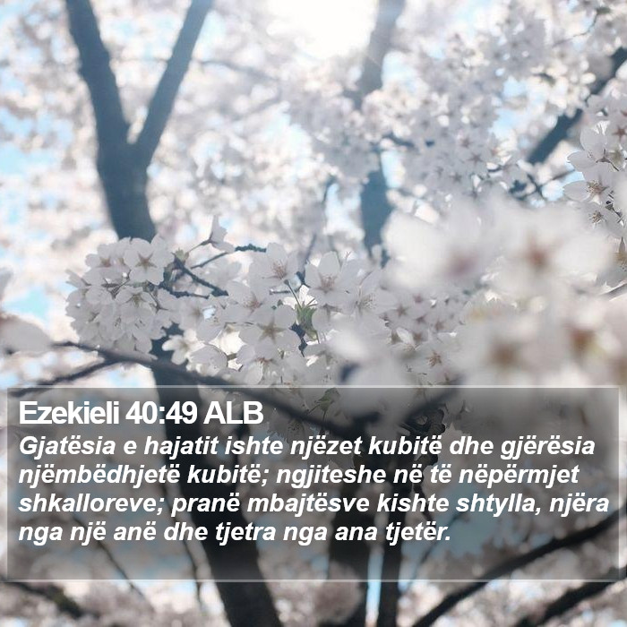 Ezekieli 40:49 ALB Bible Study