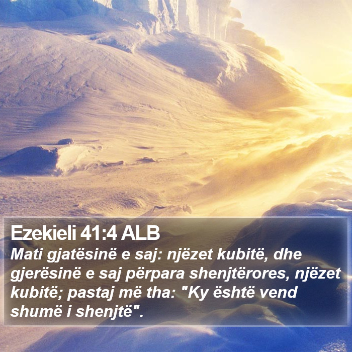 Ezekieli 41:4 ALB Bible Study