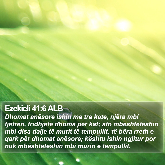 Ezekieli 41:6 ALB Bible Study