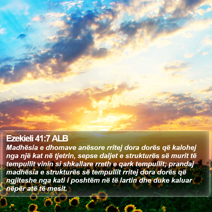 Ezekieli 41:7 ALB Bible Study