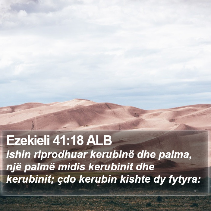 Ezekieli 41:18 ALB Bible Study