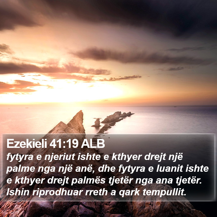 Ezekieli 41:19 ALB Bible Study