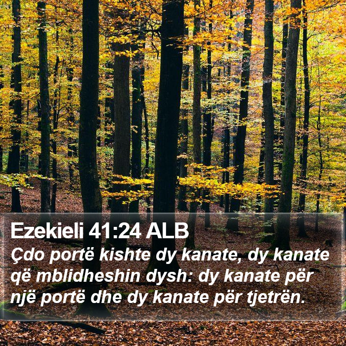 Ezekieli 41:24 ALB Bible Study