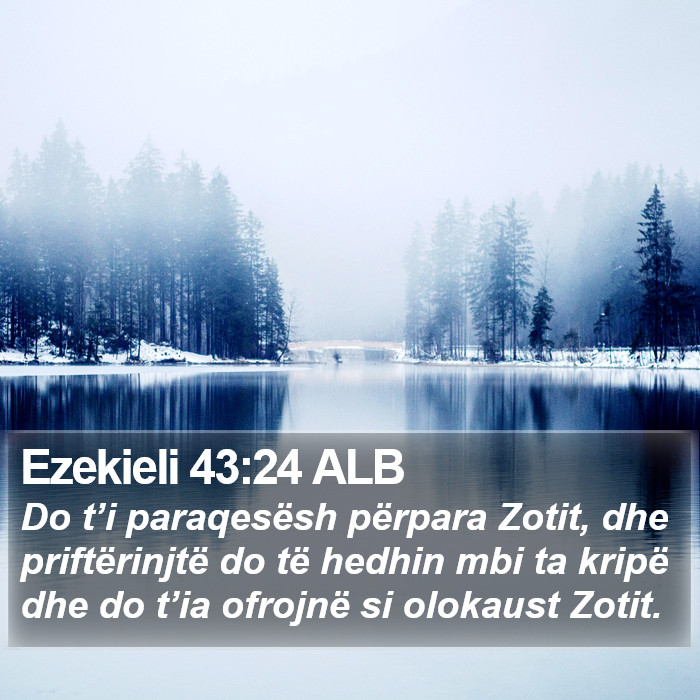 Ezekieli 43:24 ALB Bible Study