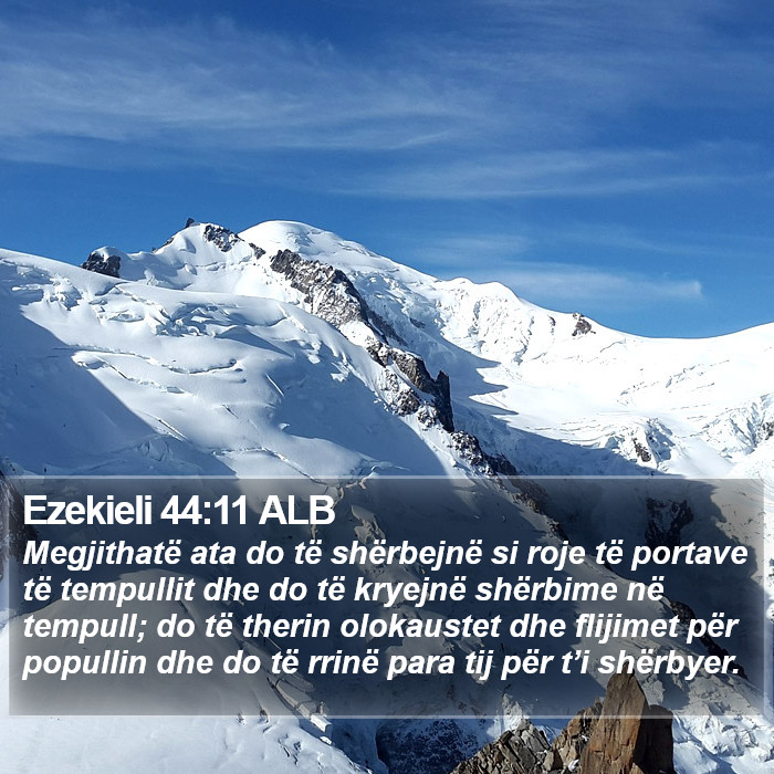 Ezekieli 44:11 ALB Bible Study