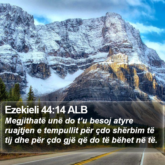 Ezekieli 44:14 ALB Bible Study