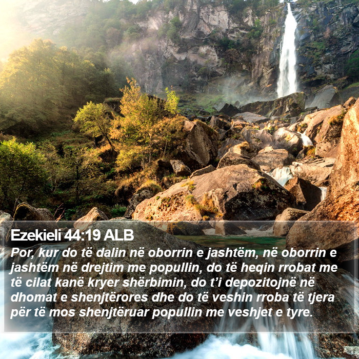 Ezekieli 44:19 ALB Bible Study