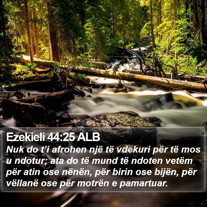 Ezekieli 44:25 ALB Bible Study