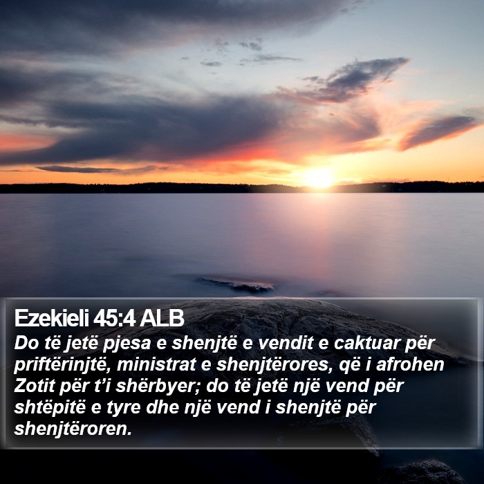 Ezekieli 45:4 ALB Bible Study
