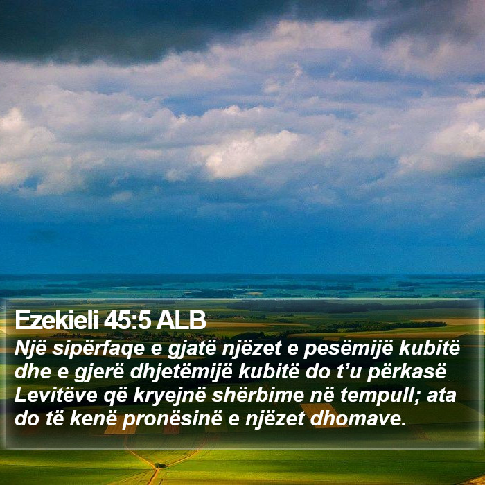 Ezekieli 45:5 ALB Bible Study