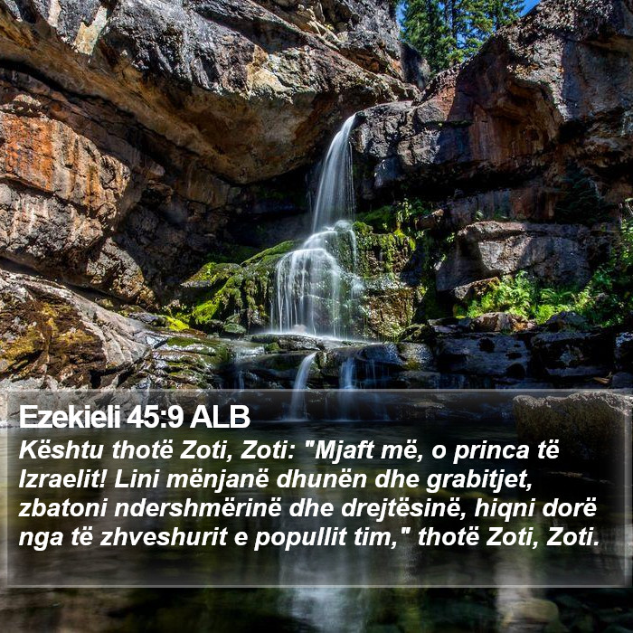 Ezekieli 45:9 ALB Bible Study