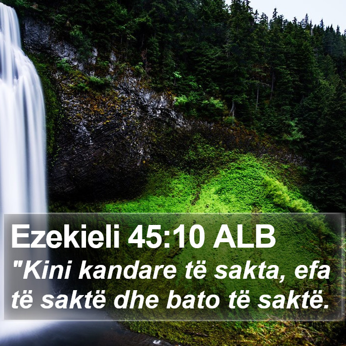 Ezekieli 45:10 ALB Bible Study