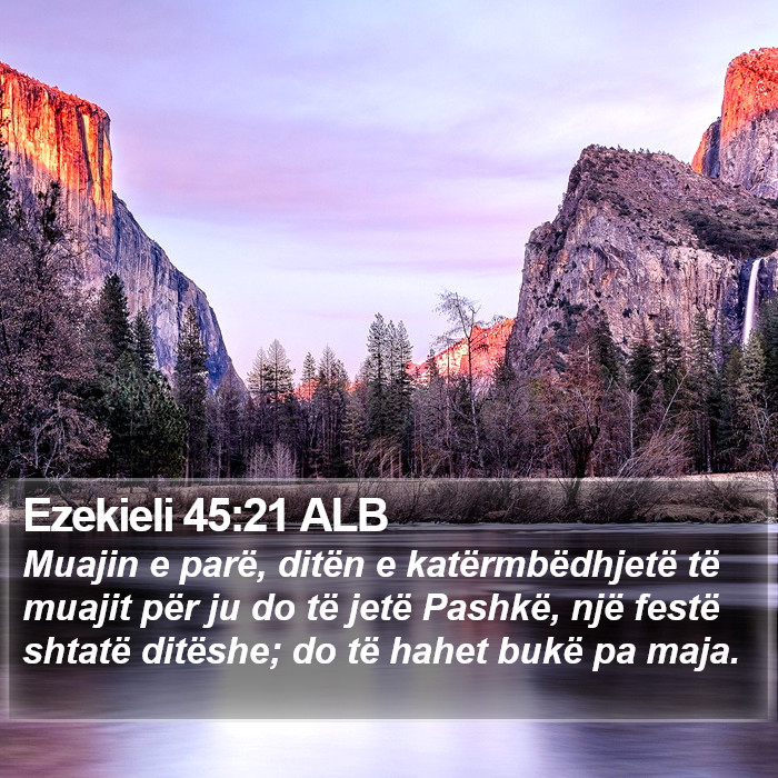 Ezekieli 45:21 ALB Bible Study