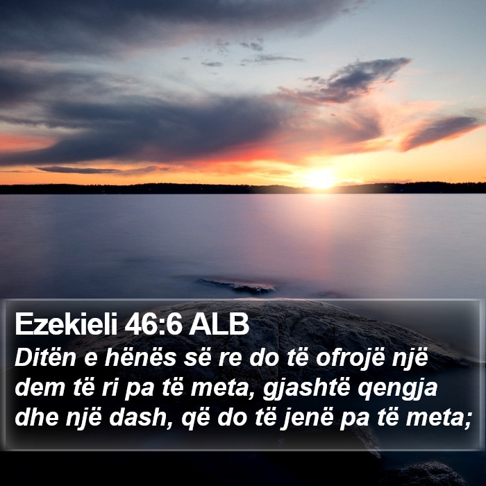 Ezekieli 46:6 ALB Bible Study