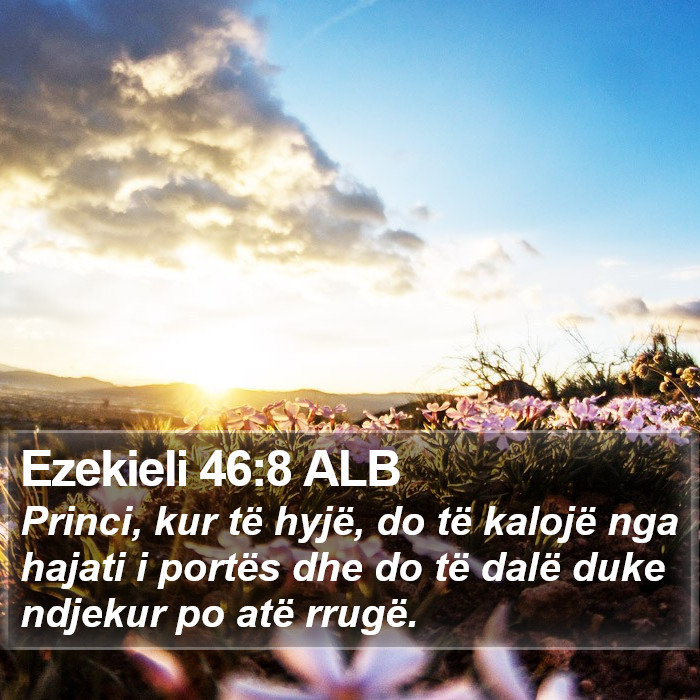 Ezekieli 46:8 ALB Bible Study