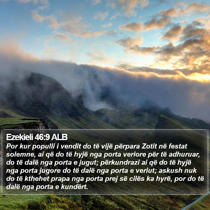 Ezekieli 46:9 ALB Bible Study