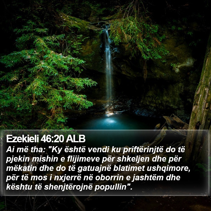 Ezekieli 46:20 ALB Bible Study