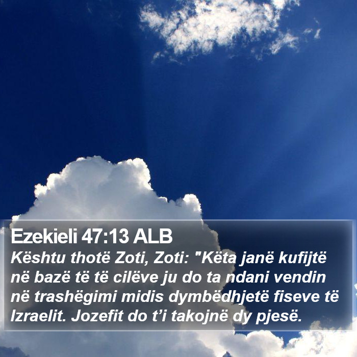 Ezekieli 47:13 ALB Bible Study