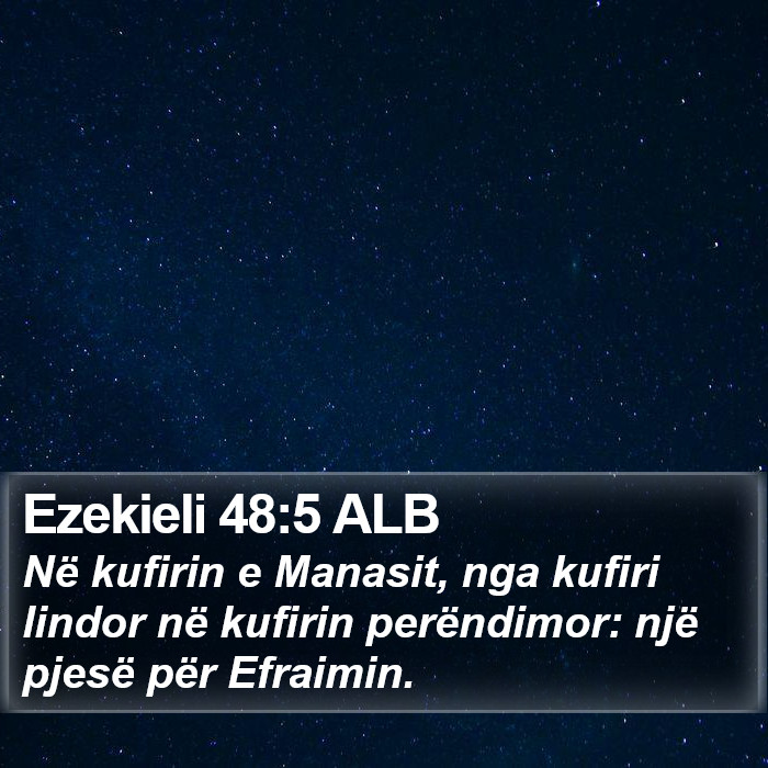 Ezekieli 48:5 ALB Bible Study