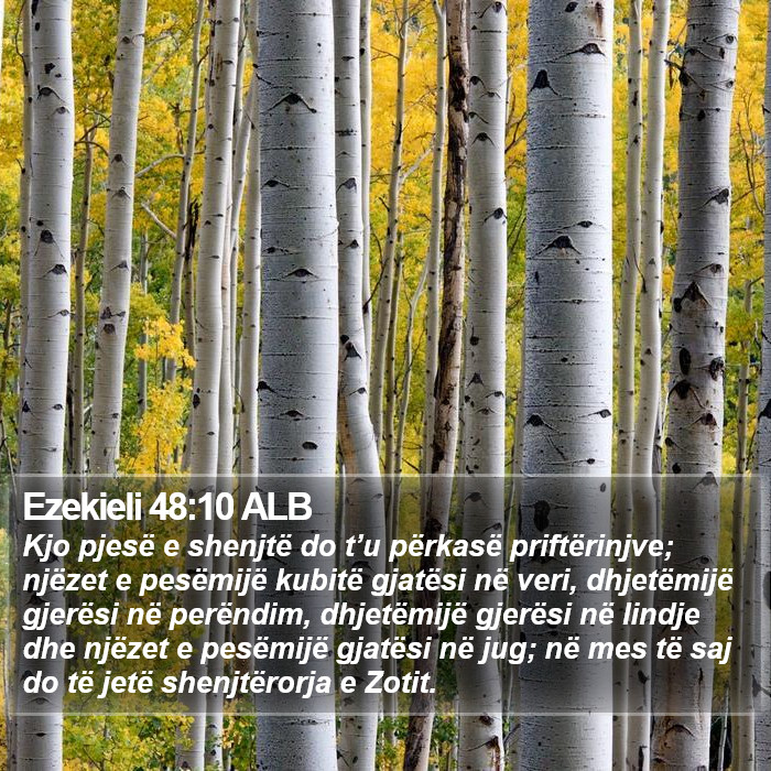 Ezekieli 48:10 ALB Bible Study