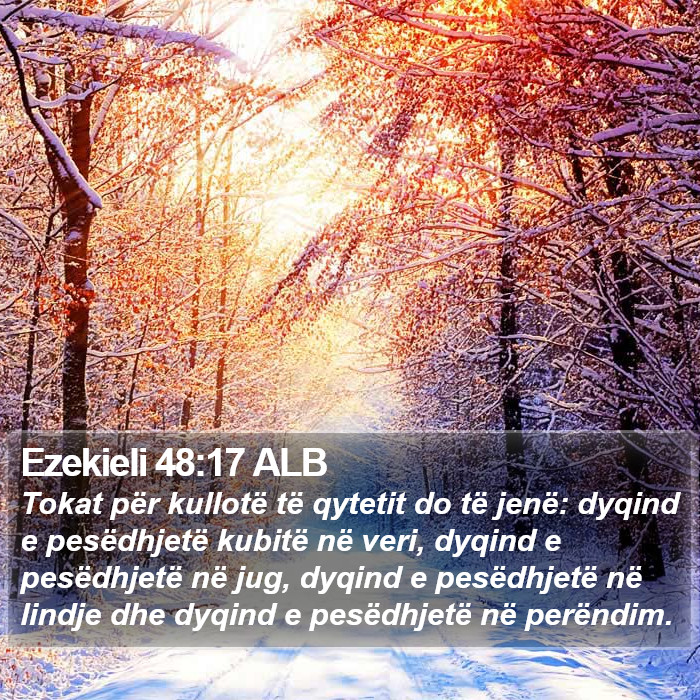 Ezekieli 48:17 ALB Bible Study