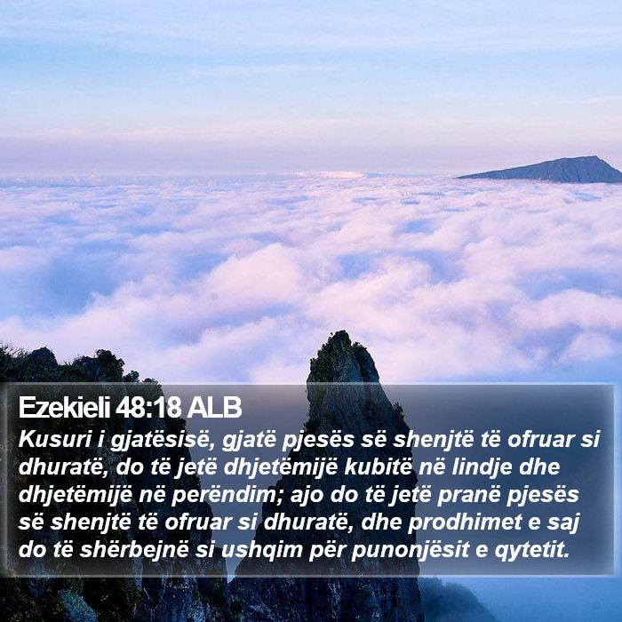 Ezekieli 48:18 ALB Bible Study