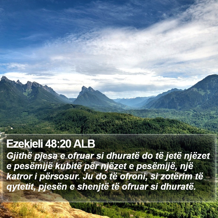 Ezekieli 48:20 ALB Bible Study