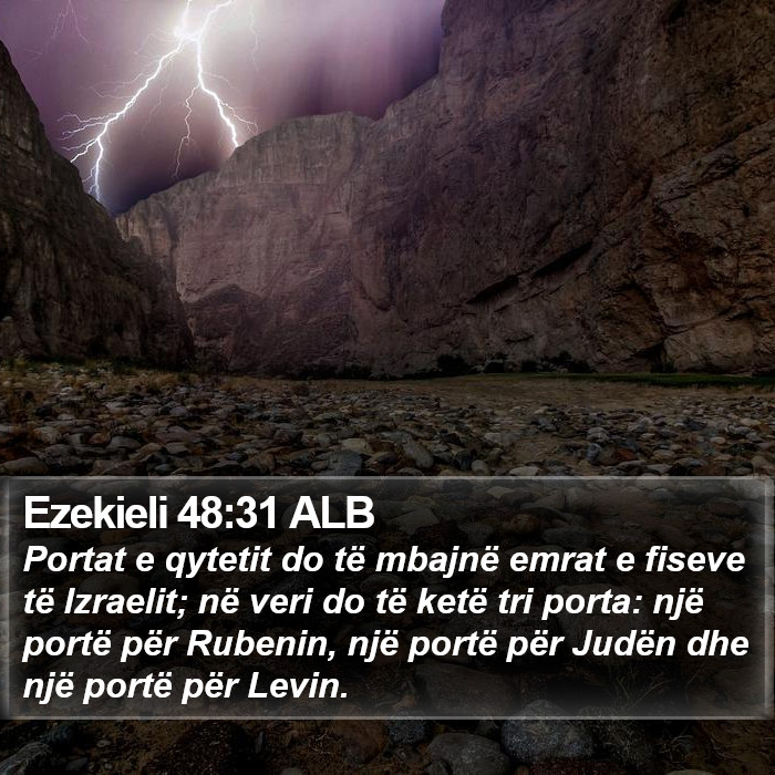 Ezekieli 48:31 ALB Bible Study