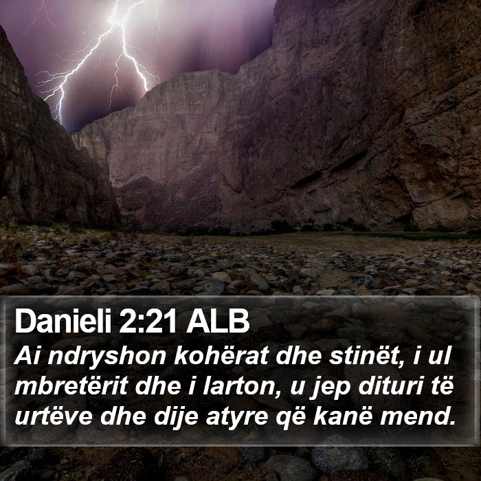 Danieli 2:21 ALB Bible Study