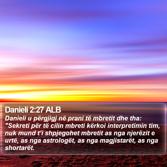 Danieli 2:27 ALB Bible Study