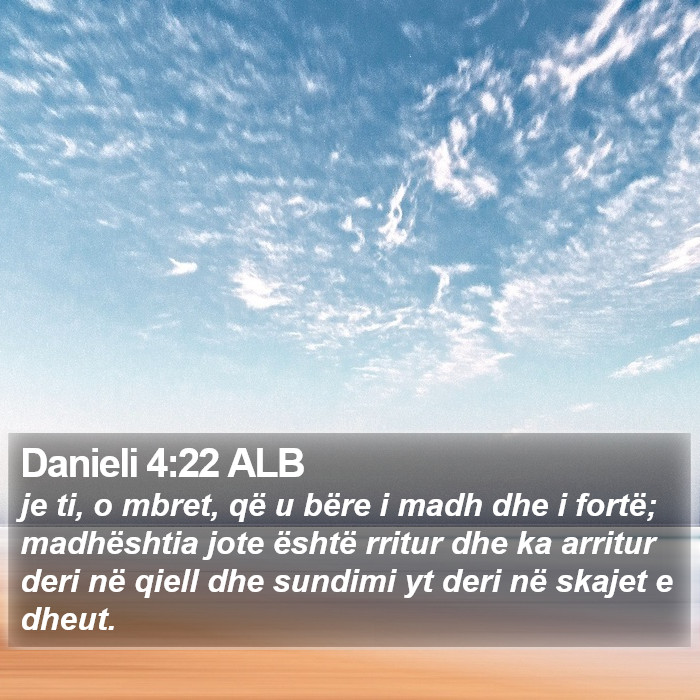 Danieli 4:22 ALB Bible Study