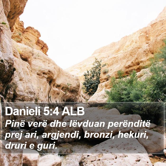 Danieli 5:4 ALB Bible Study