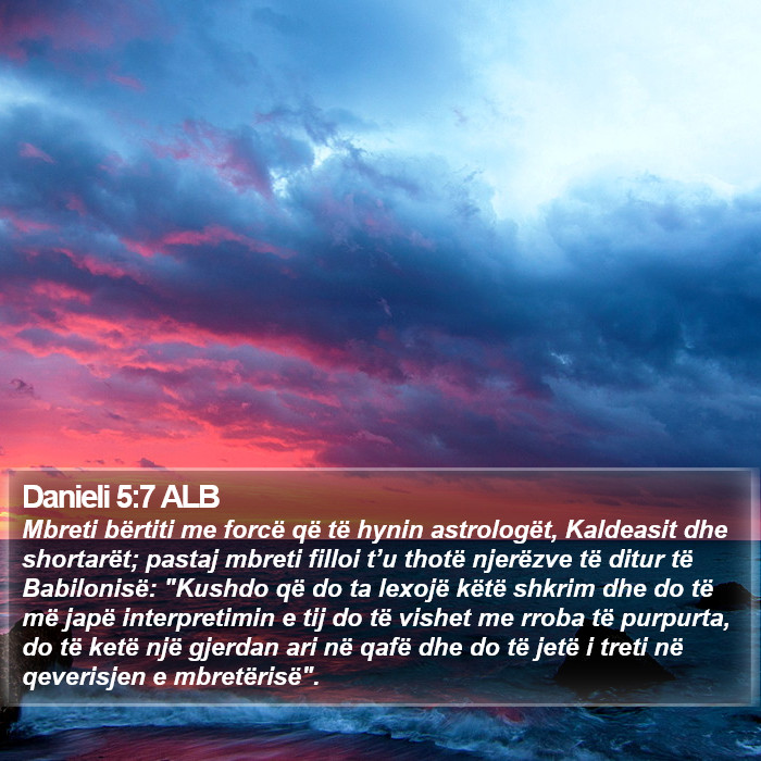 Danieli 5:7 ALB Bible Study