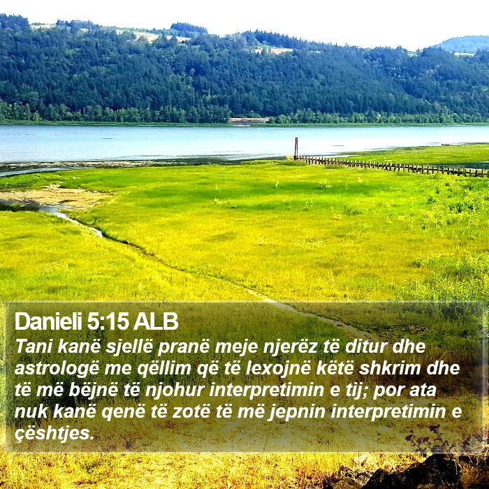 Danieli 5:15 ALB Bible Study