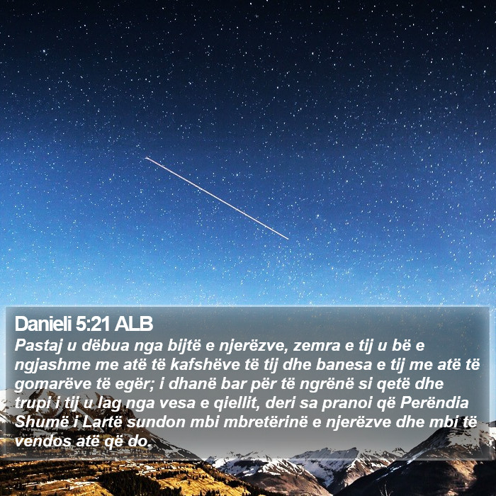 Danieli 5:21 ALB Bible Study